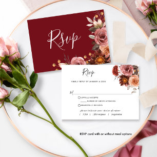 Bourgogne et Flore rousse, avec/sans repas RSVP