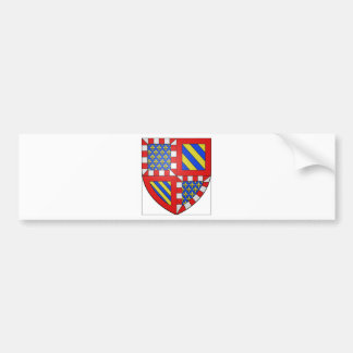 Bourgogne (France) Coat of Arms Bumper Sticker