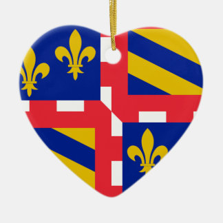 Bourgogne (France) Flag Ceramic Ornament