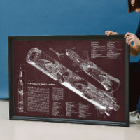 Bourgogne I Saturn V Poster Infographique