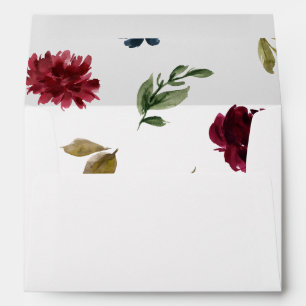 Bourgogne & Marine, Enveloppe florale rose pâle 4