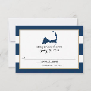Bourne Cape Cod with heart Wedding RSVP