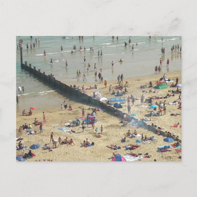 Bournemouth Beach UK Postcard (Front)