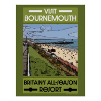 Bournemouth Vintage Retro Seaside  
