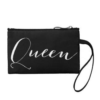 Bourse Clutch noir et blanc de pièce de monnaie de clé de