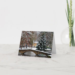 Bourton on the Water Christmas Tree Cotswolds Card