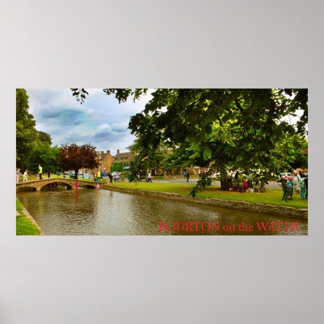 Bourton-on-the-Water, Cotswolds, England Poster (Front)