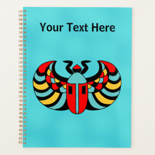 Bousier Abstrait de couleur vive Aqua Bleu