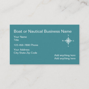 Boussole de carte de visite nautique