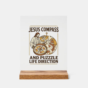Boussole Jésus et casse-tête Direction de vie Jésu