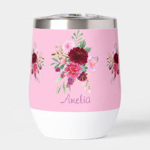 Boussole thermale à fleurs assez rose