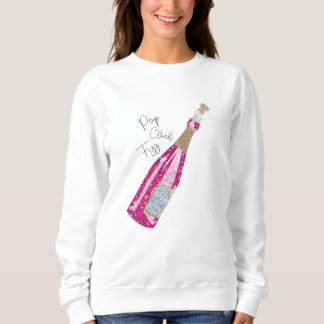 Bouteille Champagne Vacances Esprit Sweatshirt Des