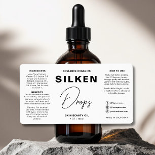 Bouteille cosmétique minimaliste moderne de beauté