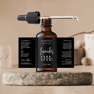 Bouteille Cosmétique Noire moderne envelopper auto