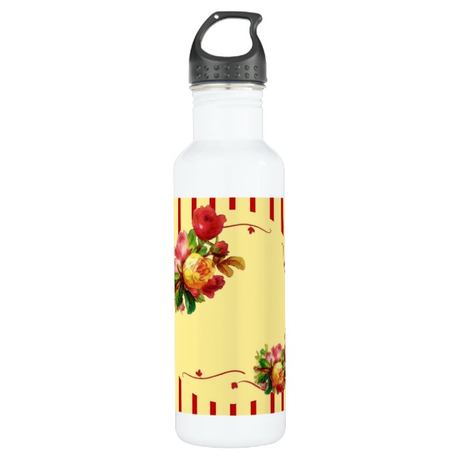 Bouteille de boisson rose (Devant)