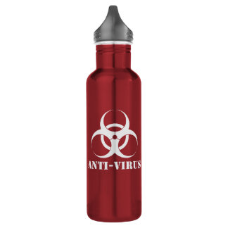 Bouteille de boissons d'antivirus de zombi