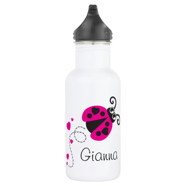 Bouteille de boissons de coeurs de rose de nom de (Droite)