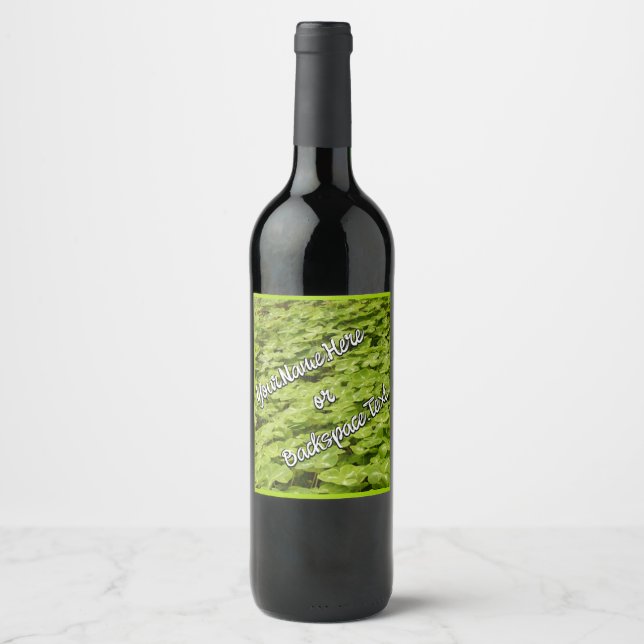 Bouteille de bonne chance personnalisée Étiquettes (Devant)