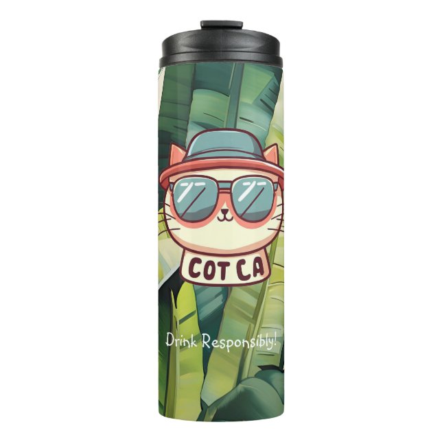 Bouteille de chat cool Cot Ca (Devant)