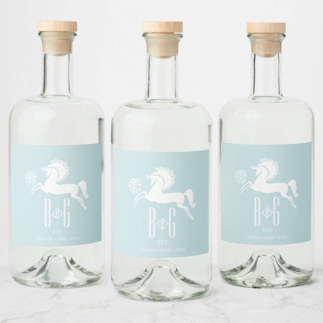 Bouteille de Cheval de danse Étiquette de Liquor (Bouteilles)