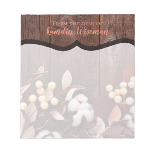 Bouteille de coton du Bloc-notes personnalisé sur