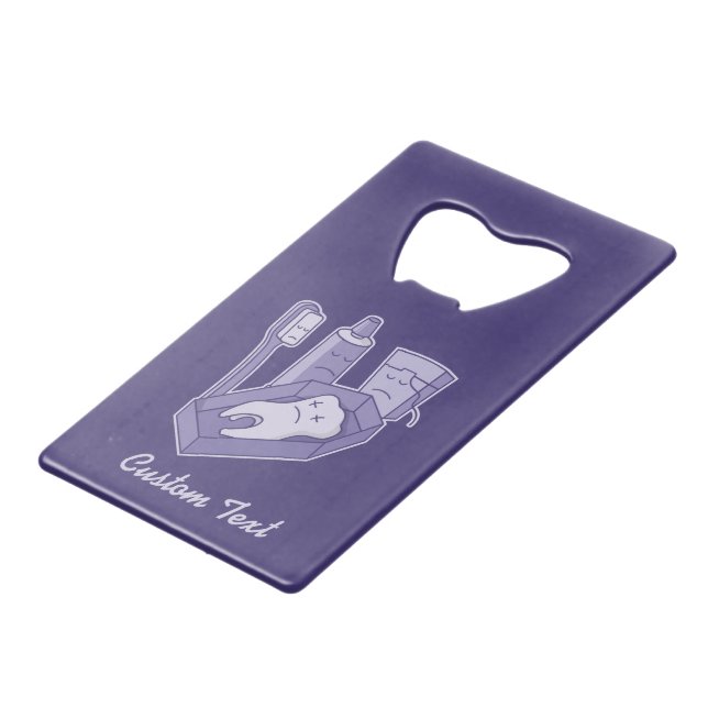 Bouteille de la carte de crédit Funeral pour dents (Devant Angle)