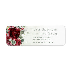 Bouteille De Peonies Mariage Enveloppe Plain Adres