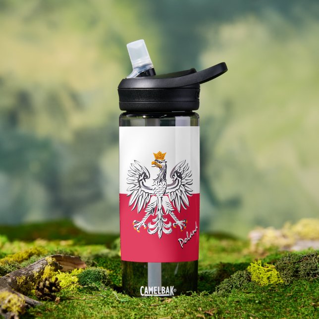Bouteille de Pologne, drapeau patriotique polonais (Extérieur)