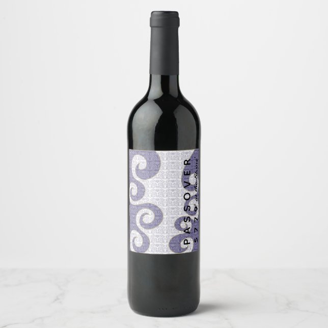 Bouteille de vin de Pâque Étiquette Partir de la m (Devant)
