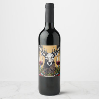 bouteille de vin nouveau étiquette d'imagerie
