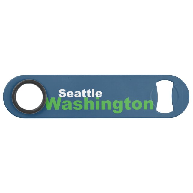 Bouteille de vitesse Seattle, Washington (Dos Horizontal)