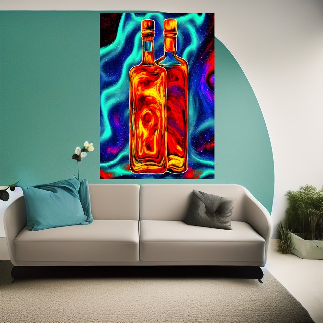 Bouteille de whisky | AI Art Poster (Créateur téléchargé)