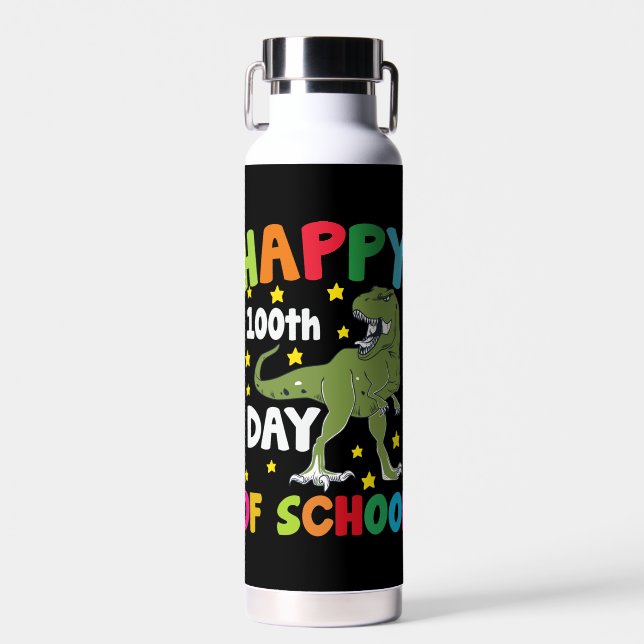 Bouteille D'eau 100 Jours de l'école Trex 100e Jour de l'école (Avant)