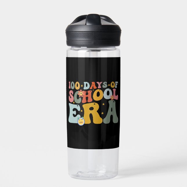 Bouteille D'eau 100 Jours De L'Ère Scolaire Enseignant Super Enfan (Extérieur)