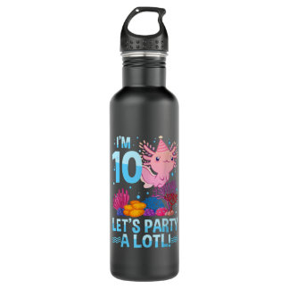 Bouteille D'eau 10 Ans Axolotl Lover 10E Anniversaire Cadeaux Garç