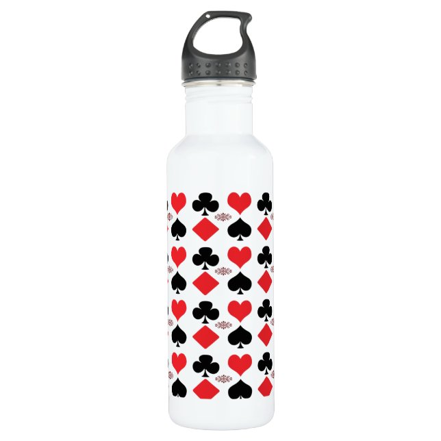 Bouteille D'eau 24 oz Cartes de Jeu 4 As (Devant)