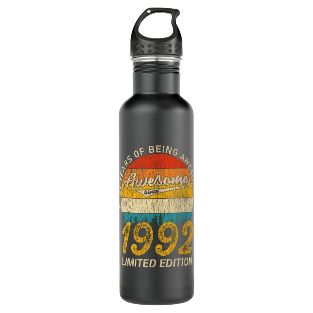 Bouteille D'eau 33 Ans Anniversaire Retro Awesome 33e anniversaire (Devant)