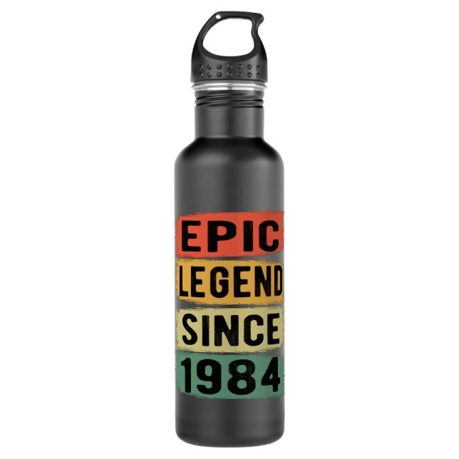 Bouteille D'eau 41 ans Anniversaire 1984 Epic Legend 41e anniversa (Devant)