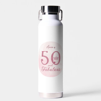 Bouteille D'eau 50 et fabuleux Moderne Elegant Rose Gold Classic R
