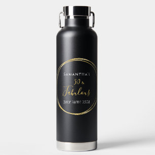 Bouteille D'eau 50e anniversaire Black Gold Moderne