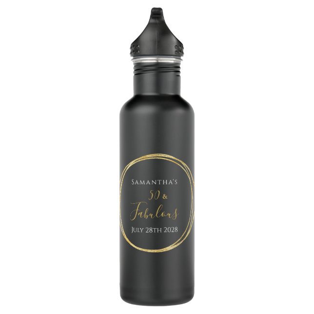 Bouteille D'eau 50e anniversaire Personnalisé (Droite)
