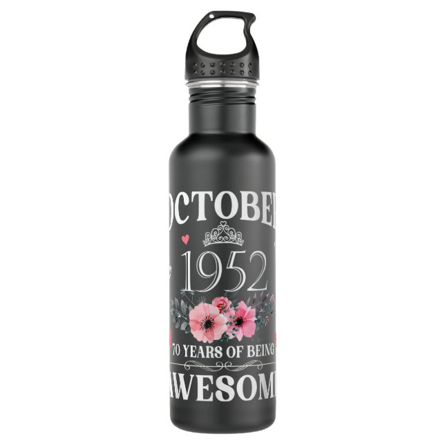 Bouteille D'eau 70 Ans Fabriqué En Octobre 1952 70e Anniversaire G (Devant)
