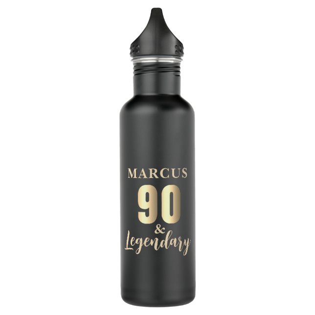 Bouteille D'eau 90 & Legendary Gold 90th Birthday  (Gauche)