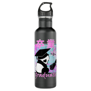 Bouteille D'eau 90s Retro Anime idées de diplôme Panda Japonais Ka