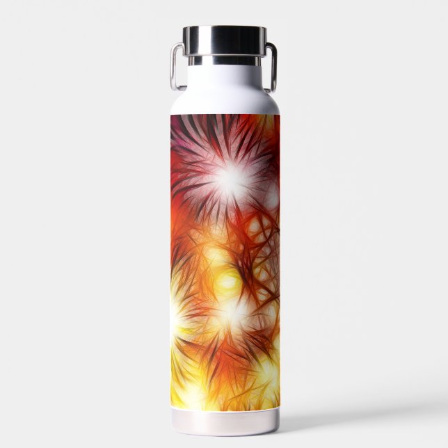 Bouteille D'eau Abstract Fireworks Stars Background-34944 (Avant)