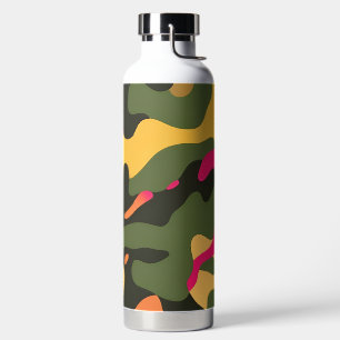 Bouteille d'eau Abstraite Camo