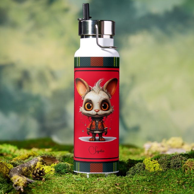 Bouteille d'eau Abstraite d'animal Thor (Couvercle)