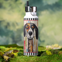 Bouteille d'eau Abstraite de chien Thor