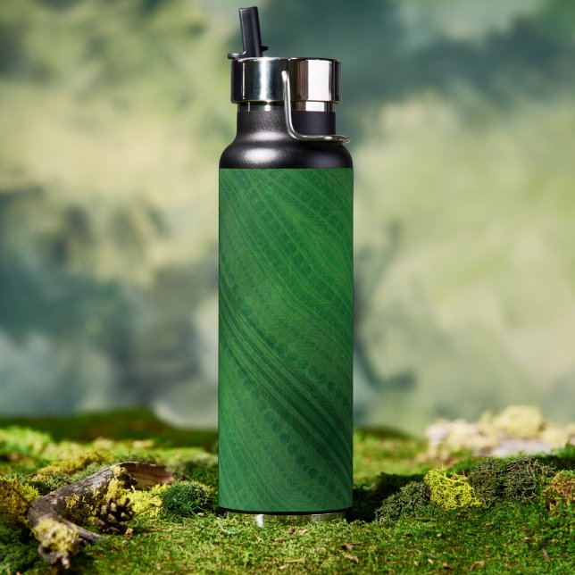 Bouteille D'eau Acceptation | Motif de Boho écologique (Couvercle)