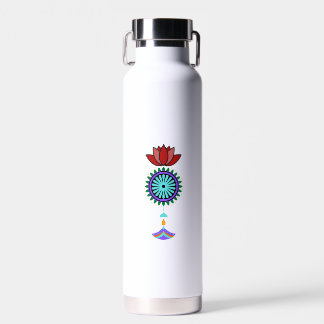 Bouteille D'eau Adeptes spirituels à fleurs de lotus